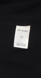 Barkattex Women's Black Trousers Size 22 Straight Leg