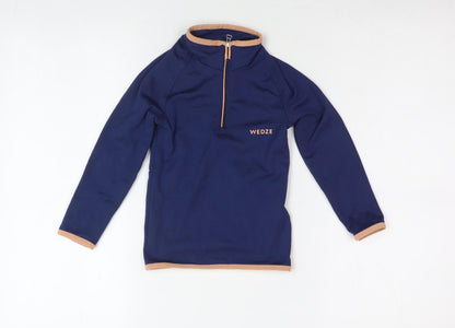 Decathlon Unisex Kids Blue Pullover Skiing Sweatshirt 4 Years