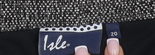 Isle Women's Grey Pencil Skirt Size 20 - Classic Style