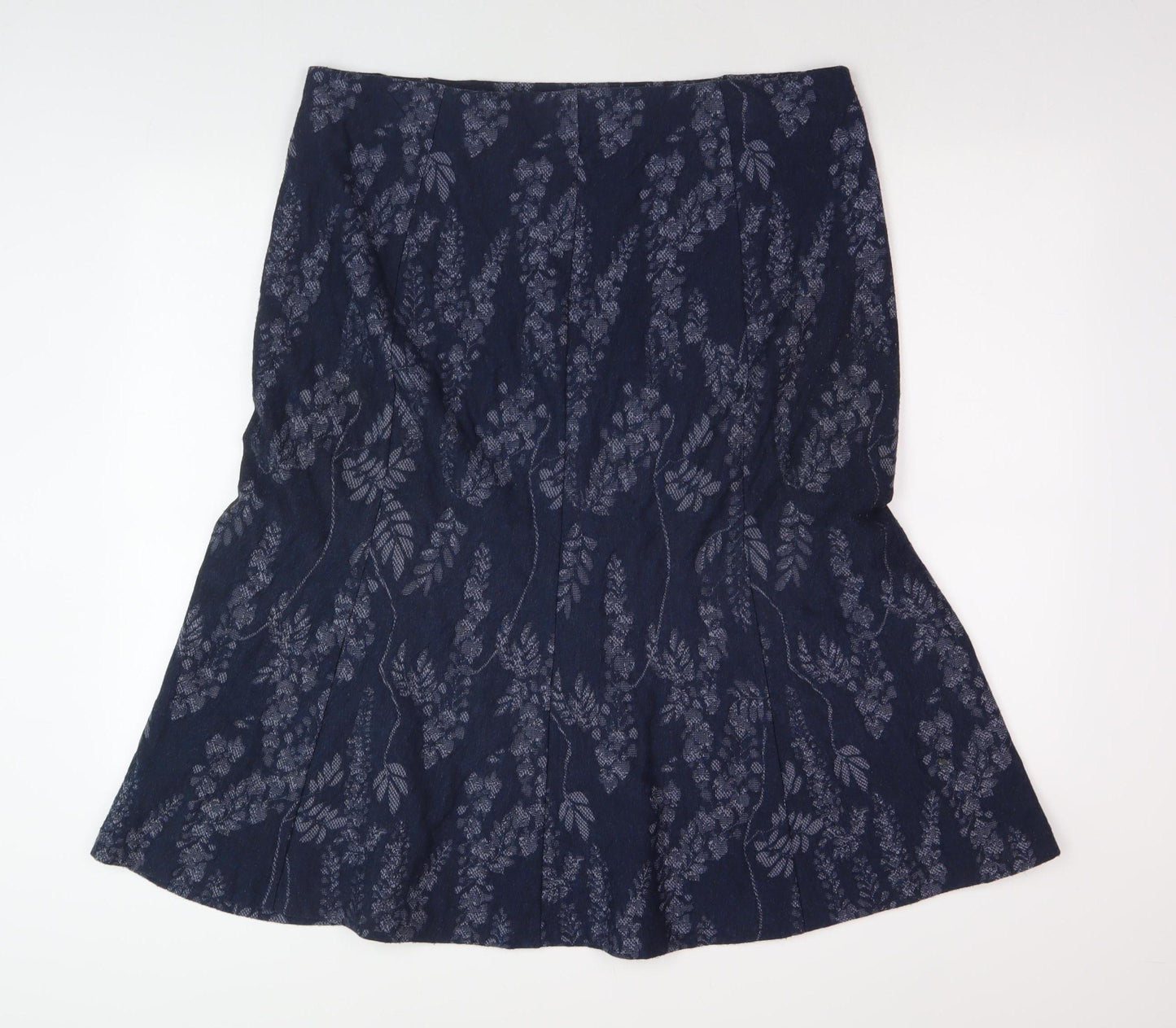 Marks and Spencer Women's Blue Floral Long Skirt Size 18
