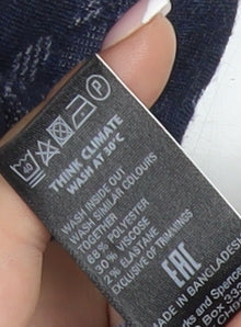 Marks and Spencer Women's Blue Floral Long Skirt Size 18