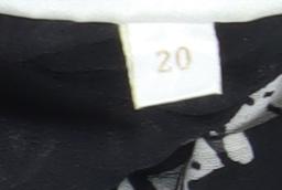 Ann Harvey Women's Black Geometric Midi Skirt Size 20