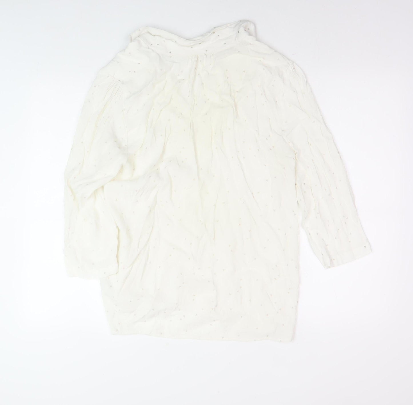 Womens UK Size 14 Oliver Bonas White Basic Blouse