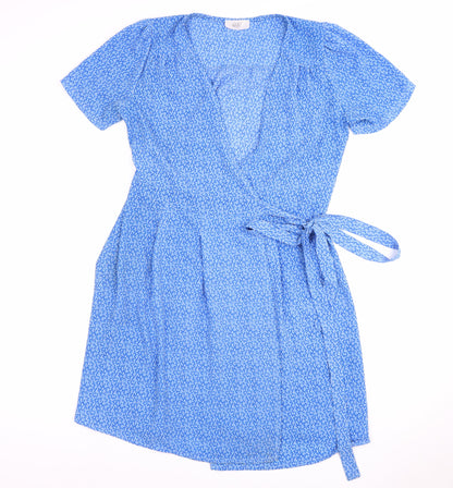 ØST London Women's Blue Wrap Dress - Size S