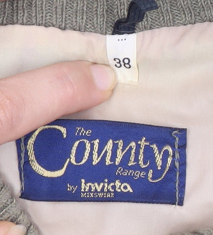 Mens UK Size 38 The County Range by Invicta Beige Quilted Coat