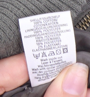 915 Girls Green Military Style Jacket Age 12-13 Years