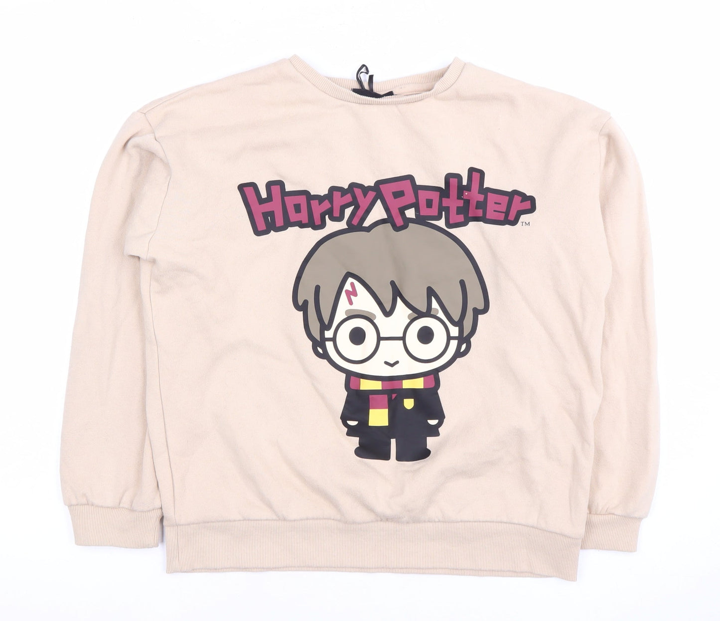 Harry Potter Girls Beige Graphic Pullover Hoodie 12-13 Years