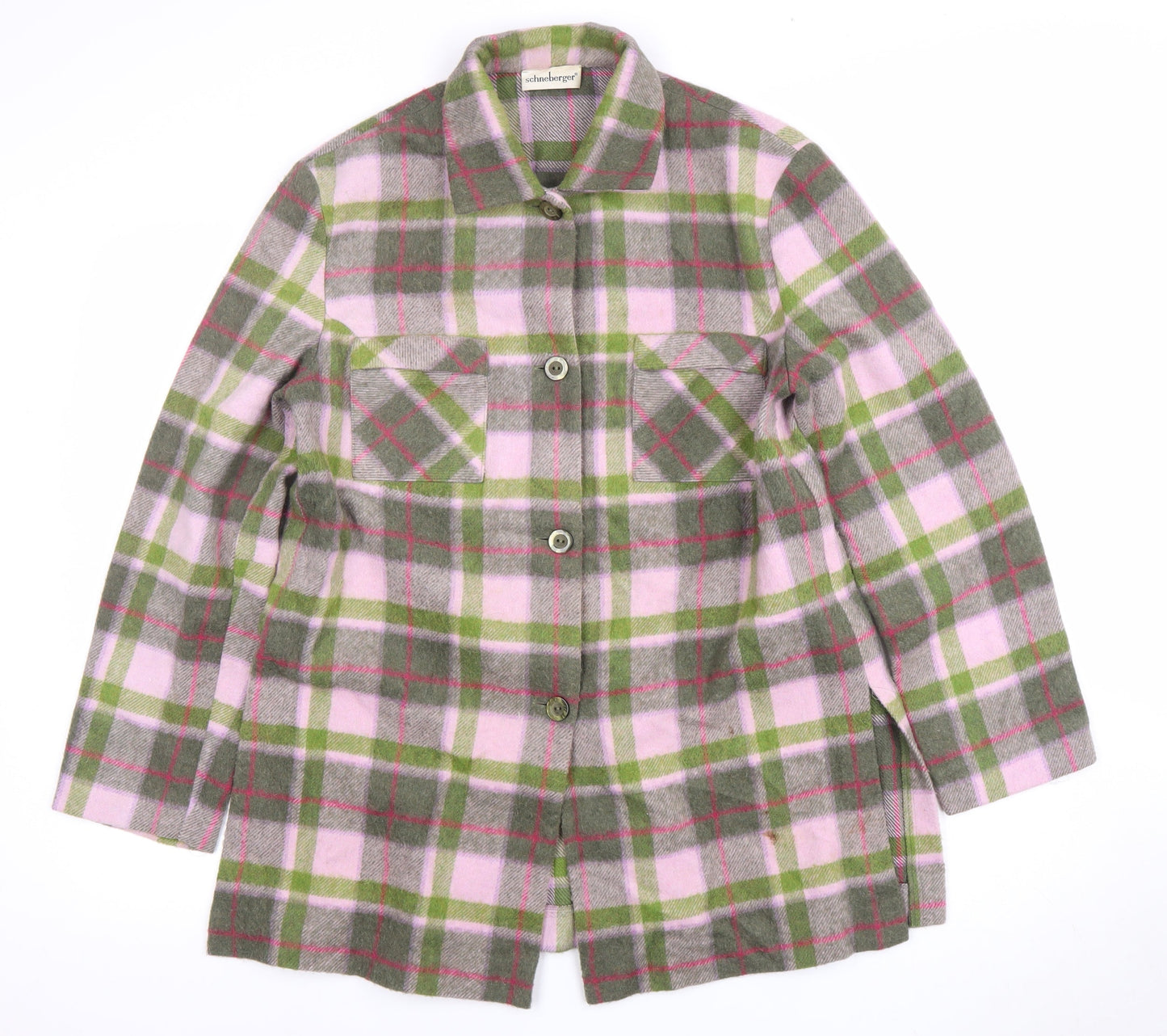 Schneberger Women's Multicoloured Plaid Jacket Size 14