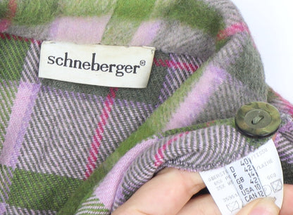 Schneberger Women's Multicoloured Plaid Jacket Size 14