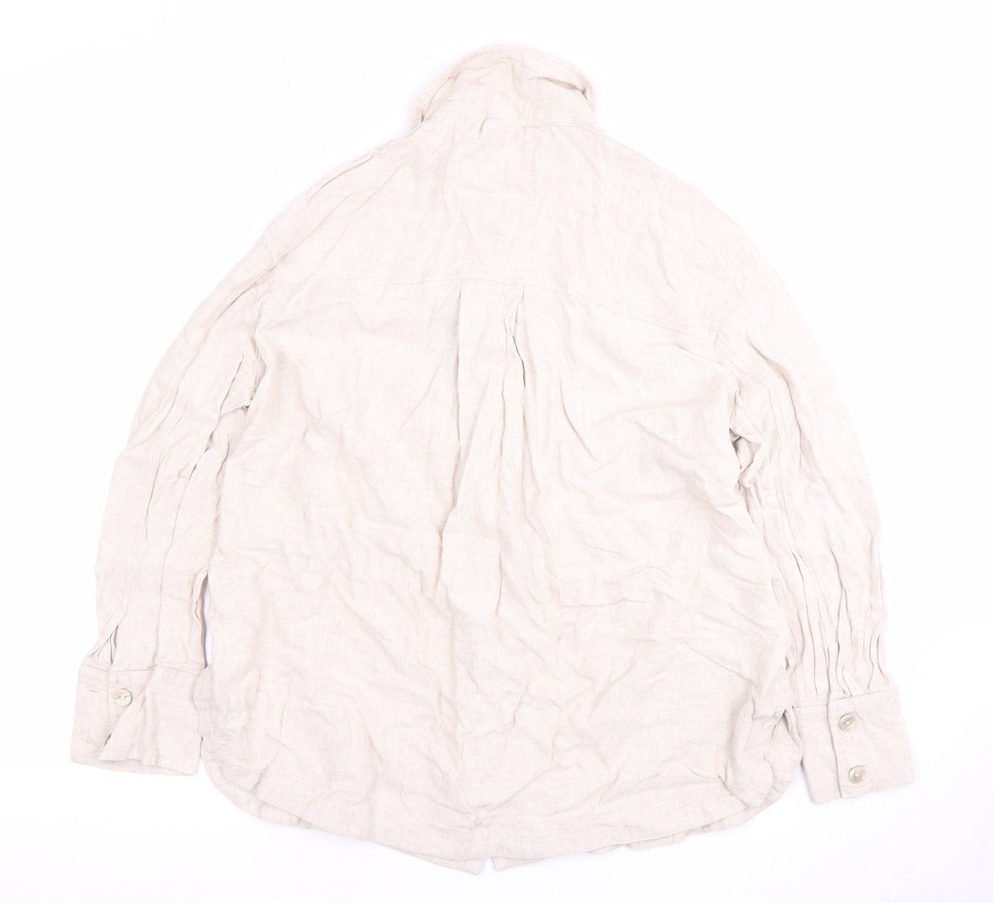 Womens UK Size S River Island Ivory Basic Button-Up