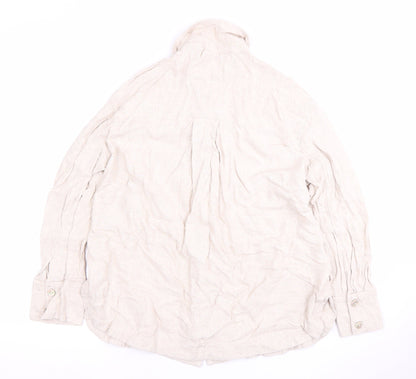 Womens UK Size S River Island Ivory Basic Button-Up