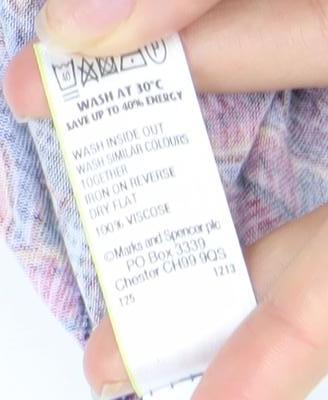 Womens UK Size 22 Marks and Spencer Multicoloured Basic Tank