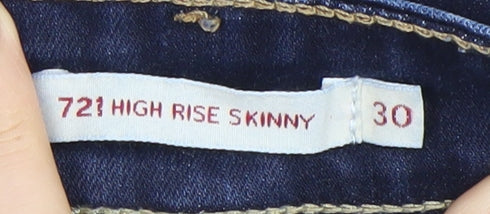 Levi's Women's High Rise Blue Skinny Jeans, Size 30