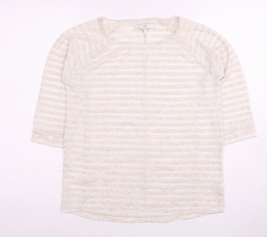 Womens UK Size 10 NEXT Ivory Basic T-Shirt