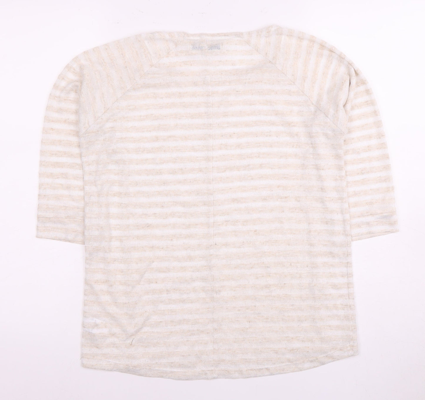 Womens UK Size 10 NEXT Ivory Basic T-Shirt