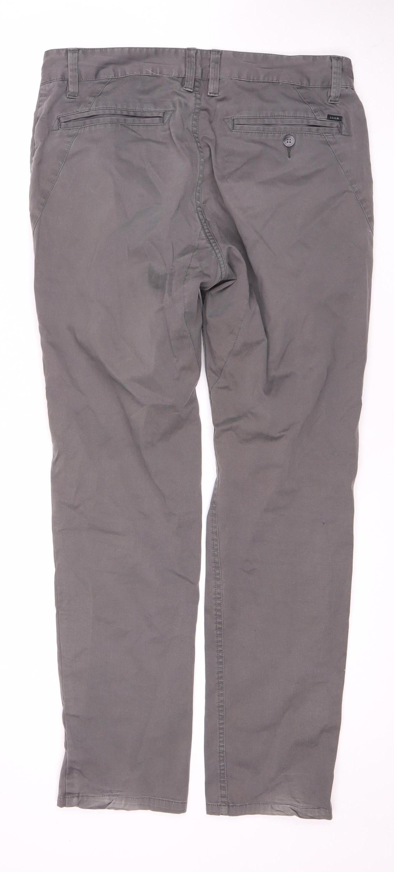 Oakley Men's Grey Chino Trousers Slim Fit Size 33
