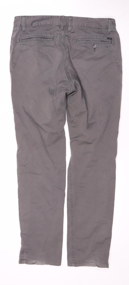 Oakley Men's Grey Chino Trousers Slim Fit Size 33