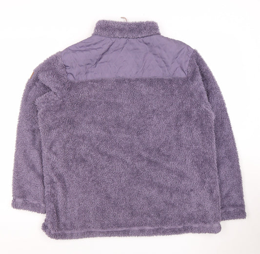 Regatta Women's Purple Fleece 1/4 Zip Sweatshirt Size 18