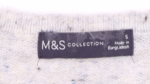 Womens UK Size S Marks and Spencer Ivory Pullover Jumper