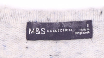 Womens UK Size S Marks and Spencer Ivory Pullover Jumper
