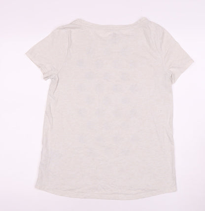 Womens UK Size M Tommy Hilfiger Grey Basic T-Shirt
