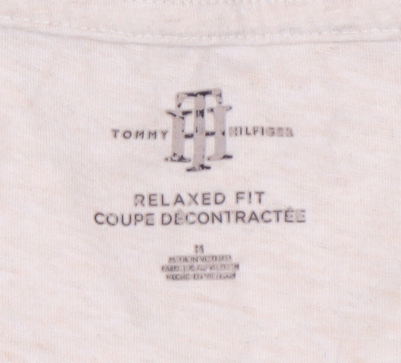 Womens UK Size M Tommy Hilfiger Grey Basic T-Shirt