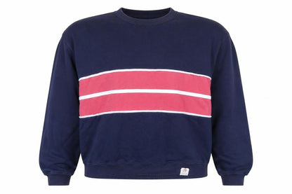 Front view of Paradise League unisex blue s pullover sweatshirt