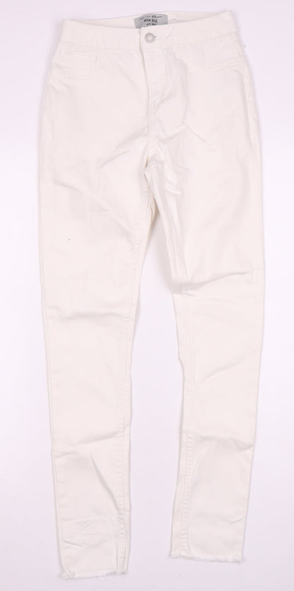 New Look Ivory High Rise Skinny Jeans for Women