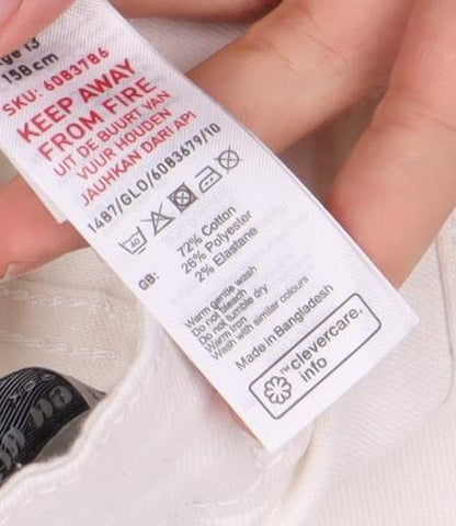 New Look Ivory High Rise Skinny Jeans for Women