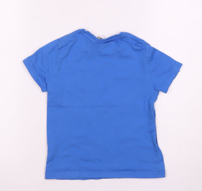 Boys Batman Blue T-Shirt 4-5 Years Superhero Logo Casual