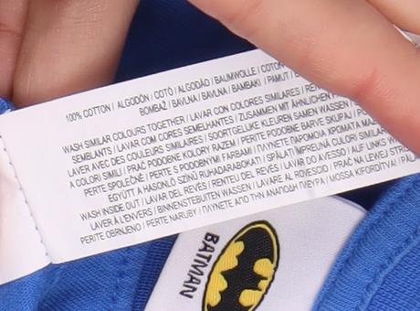 Boys Batman Blue T-Shirt 4-5 Years Superhero Logo Casual