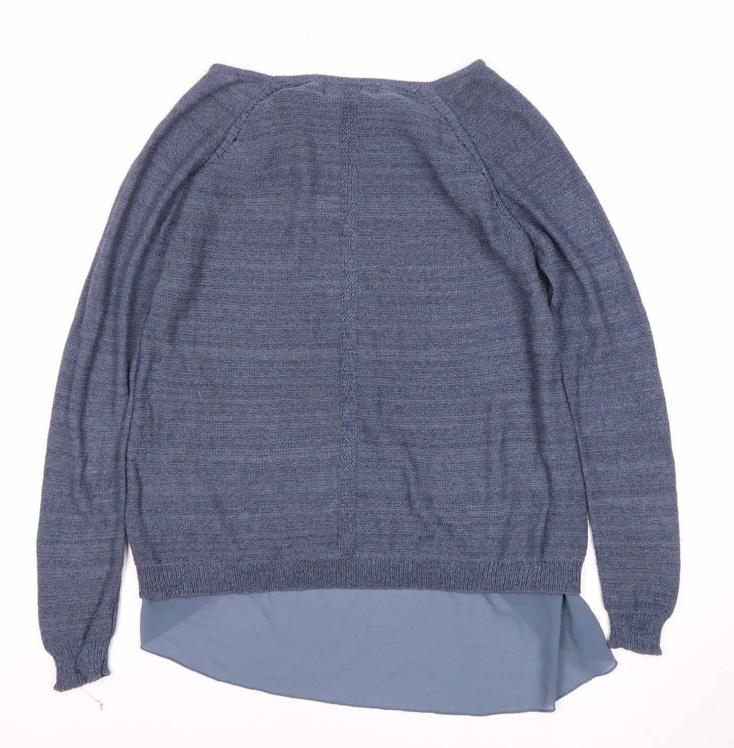 Valley Yoke Women's Blue M Boat Neck Jumper Casual