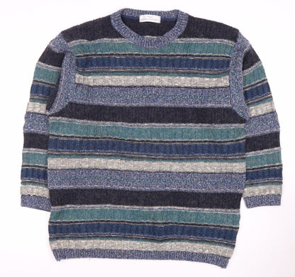 Marks and Spencer Men's Multicoloured Knit Jumper - L