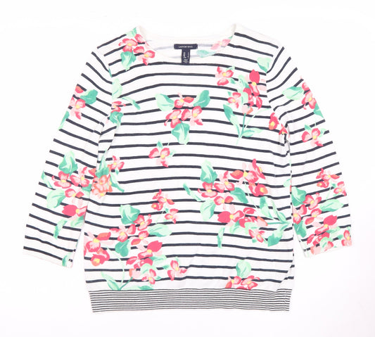 Lands' End Women's Multicoloured Floral Top S