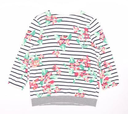 Lands' End Women's Multicoloured Floral Top S