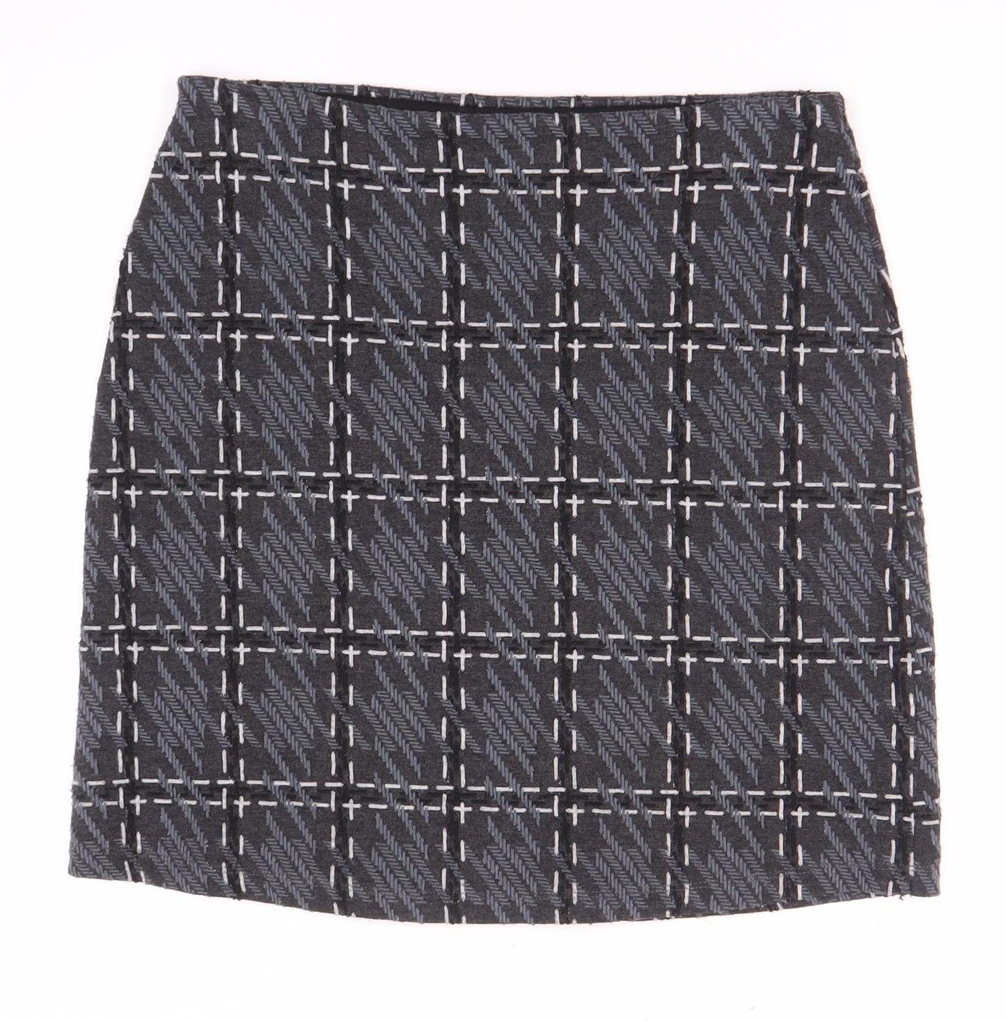 Marks and Spencer Women's Black Check Pencil Skirt
