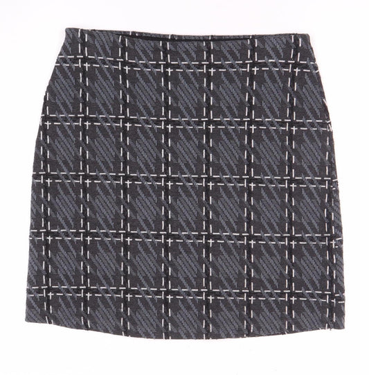 Marks and Spencer Women's Black Check Pencil Skirt