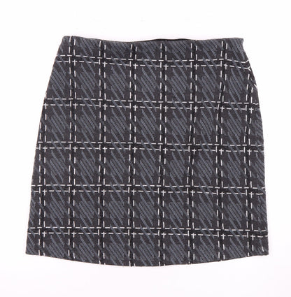Marks and Spencer Women's Black Check Pencil Skirt