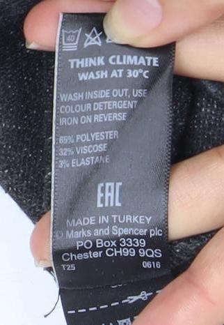 Marks and Spencer Women's Black Check Pencil Skirt