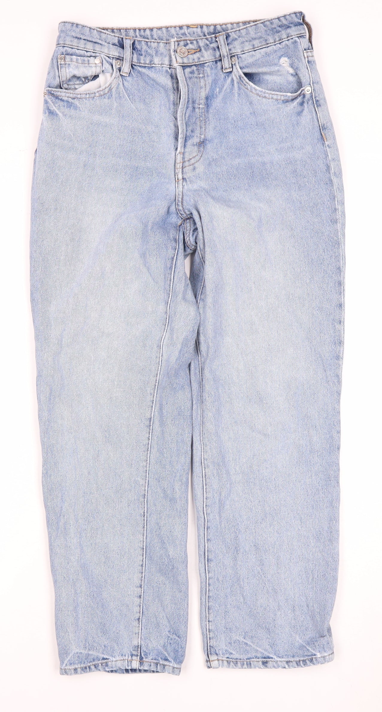 Womens UK Size 8 H&M Regular Fit Straight Blue Jeans