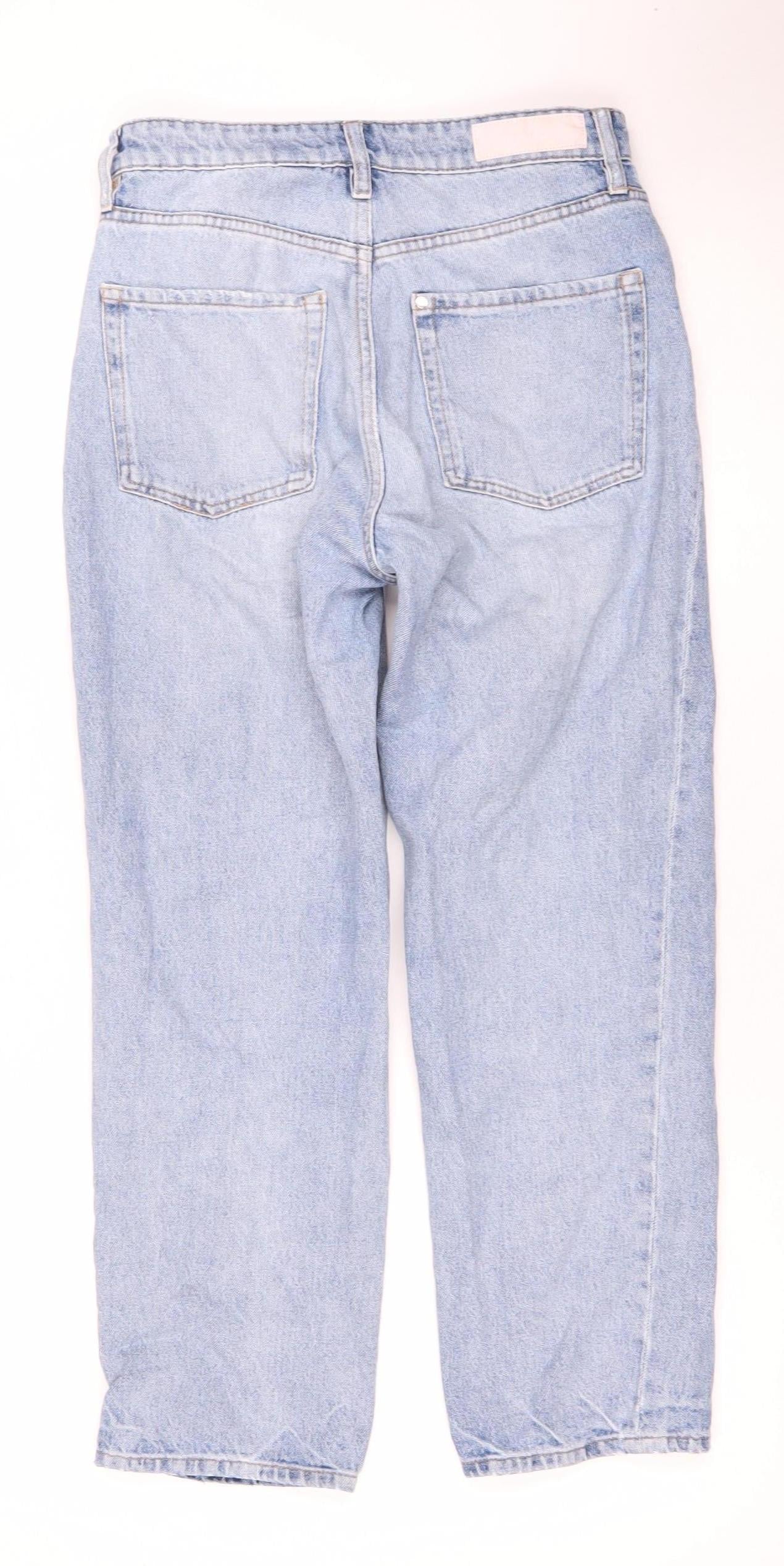 Womens UK Size 8 H&M Regular Fit Straight Blue Jeans