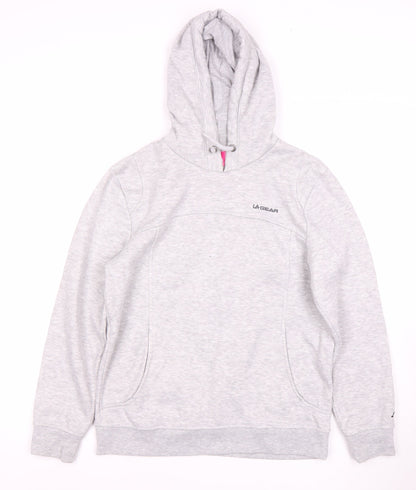 Womens UK Size 10 LA Gear Grey Pullover Hoodie