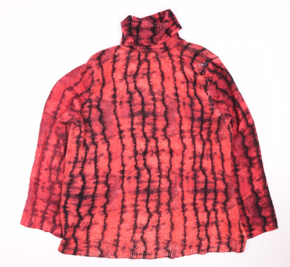 Womens UK Size 14 Zara Red Pullover Jumper