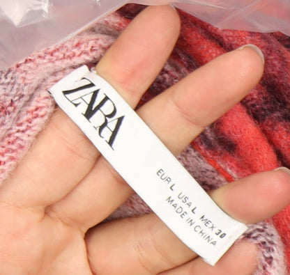 Womens UK Size 14 Zara Red Pullover Jumper