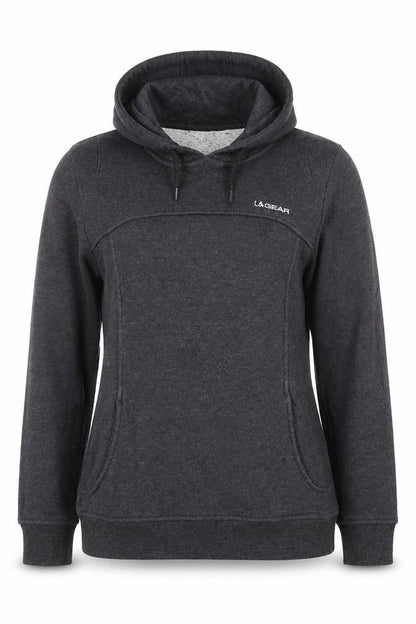 Womens UK Size 10 LA Gear Grey Pullover Hoodie
