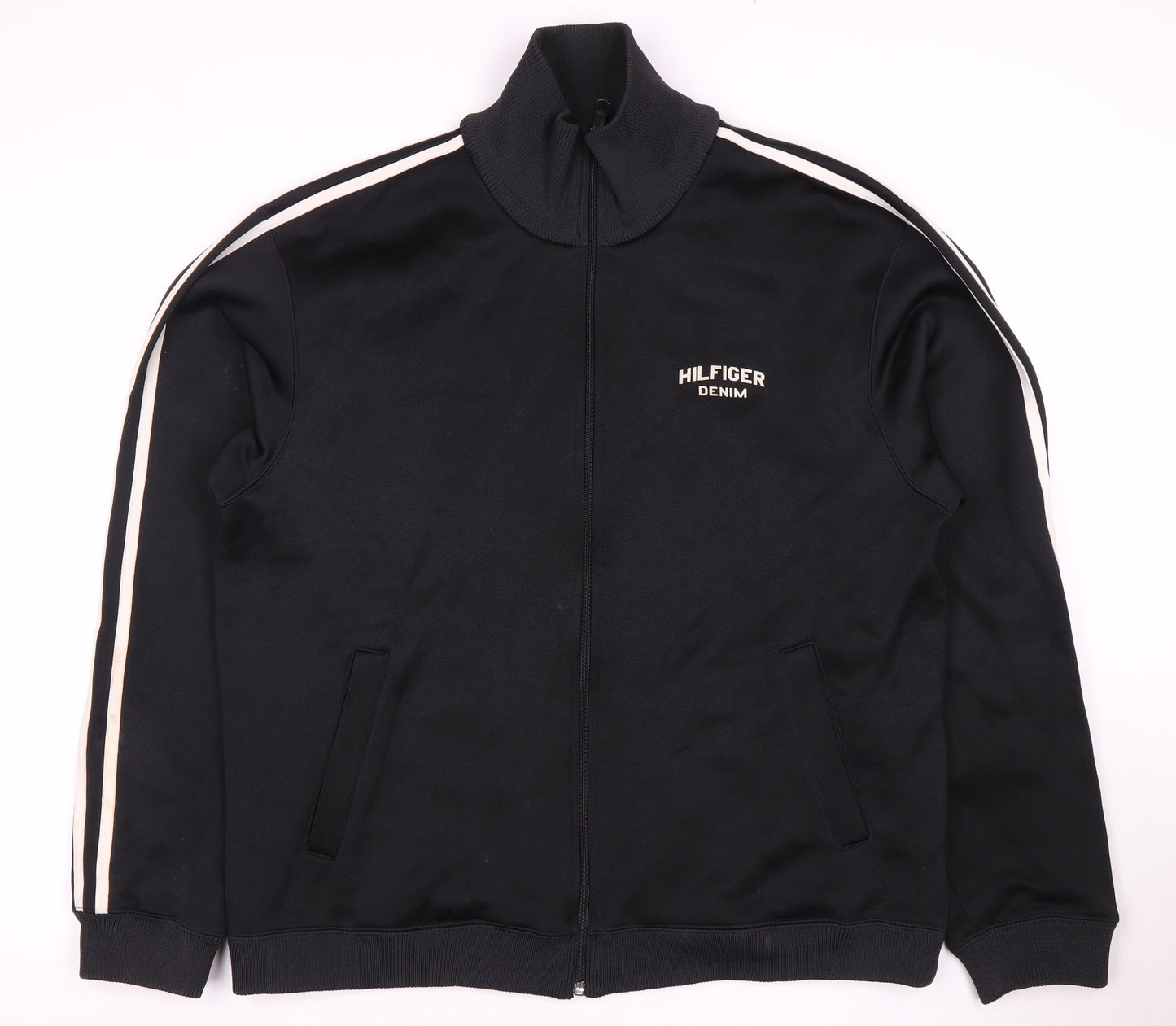 Tommy Hilfiger Men's Black Full Zip Sweatshirt XL