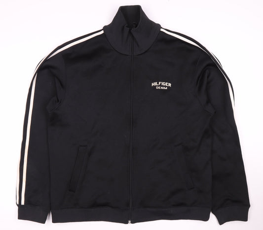 Tommy Hilfiger Men's Black Full Zip Sweatshirt XL