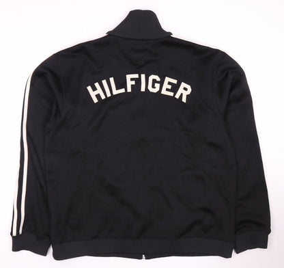 Tommy Hilfiger Men's Black Full Zip Sweatshirt XL