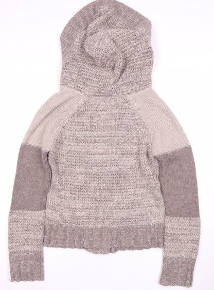 Soulcal California Women's Grey Hooded Cardigan, Size 12
