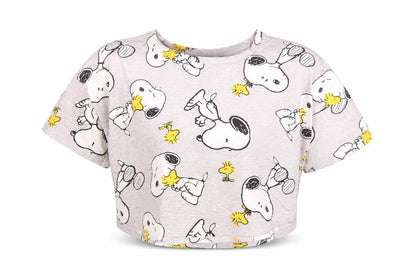 Peanuts Women's Grey XS Snoopy Pyjama Top